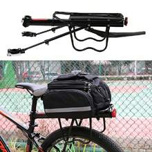 Heavy-Duty Aluminum Alloy Mountain Bike Rear Pannier Rack (W/ Adjustable F Ender) - Black - View 4