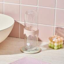1 Portable Travel Toothbrush Storage Box - Portable Plastic Toothpaste Cup, Mouthwash Cup With Lid, Toothpaste, Toothbrush Storage Box, Essential Mouthwash Cup For Travel, Bathroom Mouthwash Cup, Portable Hygiene Solution, Suitable For Business Travel And Vacation, Suitable For 4 Seasons - Multicolor - View 6