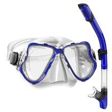 Dry Snorkeling Kit, Panoramic Wide-Angle, Tempered Glass+Silicone Material, Used For Snorkeling And Swimming - Multicolor - View 10