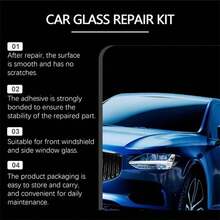 1PCS Car Windshield Crack Repair Kit, 2025 New Glass Repair Liquid For Cracks Glass Cracks Gone Repair Kit Windshield Repair Kit, Quick Fix Windshield & Glass Repair Tools For Chips And Cracks (1 Set) - Black - View 9