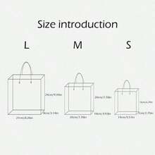 Blue Gift Packaging Bag + Blue Ribbon + Card Pendant + Imitation La Faux Grass Decoration Set, Reusable, Hand-Held Design, Suitable For Party Gift Packaging, Wedding Favors, Merchandise Retail Product Packaging, Birthdays, Souvenir Packaging, Romantic Gifts, And Expressing Love Gifts Packaging,Christmas - Blue - View 3