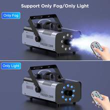 U'King Christmas Party Atmosphere Machine, 1200W RGB Fog Machine Halloween, LED Smoke Machine With Wireless Remote Control, With 14 Colorful LED Lights, Professional Stage Smoke Machine For Parties Concerts Events Weedings Christmas DJ Disco - UK Plug(220-240V) - View 4