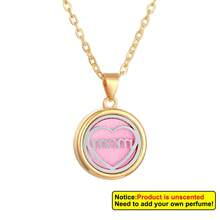 Aromatherapy Essential Oil Diffuser Necklace Tree Of Life Pattern Stainless Steel Locket Pendant Gift For Women And Girls - Gold - View 32