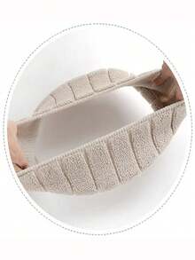 1pc Soft & Warm Toilet Seat Cover, Washable Thickened Cushion Suitable For Toilet And Bidet, Anti-Slip Elastic Design, Universal Fit