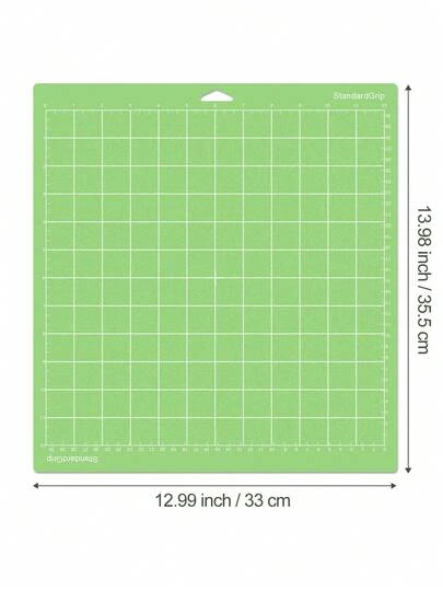 Cutting Mat 12x12 For - Standard Light Strong Fabric Grip Mats For Vinyl Cardboard Quilting, Compatible With Maker