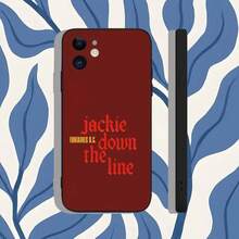 Funda de teléfono con diseño de Fontaines DC Romance compatible con modelos 16, 15, 14, 13, 12, 11, Pro, Max, Plus, X, XS, XR, SE, 8, 7, Mini, funda de silicona suave en color negro compatible con modelos 17, 17 Pro y 17 Pro Max - Z4 - Ver 6