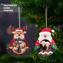 Personalized Photo Customized Christmas Stocking Hanger, Your Beautiful Photo's 1st Birthday Photo, Travel Photo, Holiday Party Photo Customized Christmas Ornament Ball, Christmas Tree Decoration, Christmas Gift - Multicolor - View 12