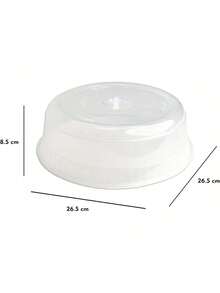 JOY - Tapa de Microondas, Pack de 2, Evita Salpicaduras y Mantiene la Humedad, Fácil Agarre, con Orificios para el, Apto para Plato de Horno, Plástico Libre de BPA, Transparente - 1 - Ver 4