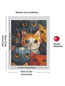 Anpassade diamantmålningsset för vuxna, med personliga namndiamantmålningar, specialdesignade diamantmålningar och exklusiva mönster. Anpassade 5D DIY-diamantmålningsset. - Multifärgad - Visa 65