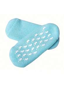 1 Pair Moisturizing Socks Heel Gel Sock Rough Foot Care Treatment Soft Silicone Gel Lined Infused Lotion Spa Socks Cotton Gel Sleeves For Repairing Softening Dry Cracked Feet Skins, To Be Used With Your Favorite Lotions And Creams For Foot Moisturizing, Suitable For Mother's Day, Wedding Season Gift ﻿ - Multicolor - View 7