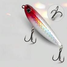 铅笔形水面行走式路亚饵，适用于水面行走式钓法，咸水鲈鱼硬饵钓具 - 彩色 - 查看 14