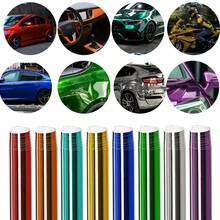 لفة واحدة 50 * 300 سم/19.69 * 118.11 بوصة فيلم ملون قابل للتمدد بطلاء كهربائي للسيارة، ديكور خارجي للمركبة متين ومرن، ملصق سهل التطبيق، تعديل هيكل السيارة DIY، مقاوم للماء والخدش، فيلم قابل للتنفس