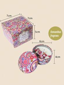 4/1Scented Candle Set With Colorful Box, Multiple Scent Combinations, Pleasant & Rich Fragrance, Smokeless, Long Burning Time - Christmas Gift Ideal For Family & Friends,Christmas Candle,Gift Sets For Women For Wedding, Birthday, Festivals, Wedding Souvenirs,Aromatherapy Candles For Home,Candle Present For Men And Women, For Birthday Christmas Day Yoga Bath, Valentine's Day Gift, Home, Hotel Decoration, Retro Pattern Design, Soy Wax,