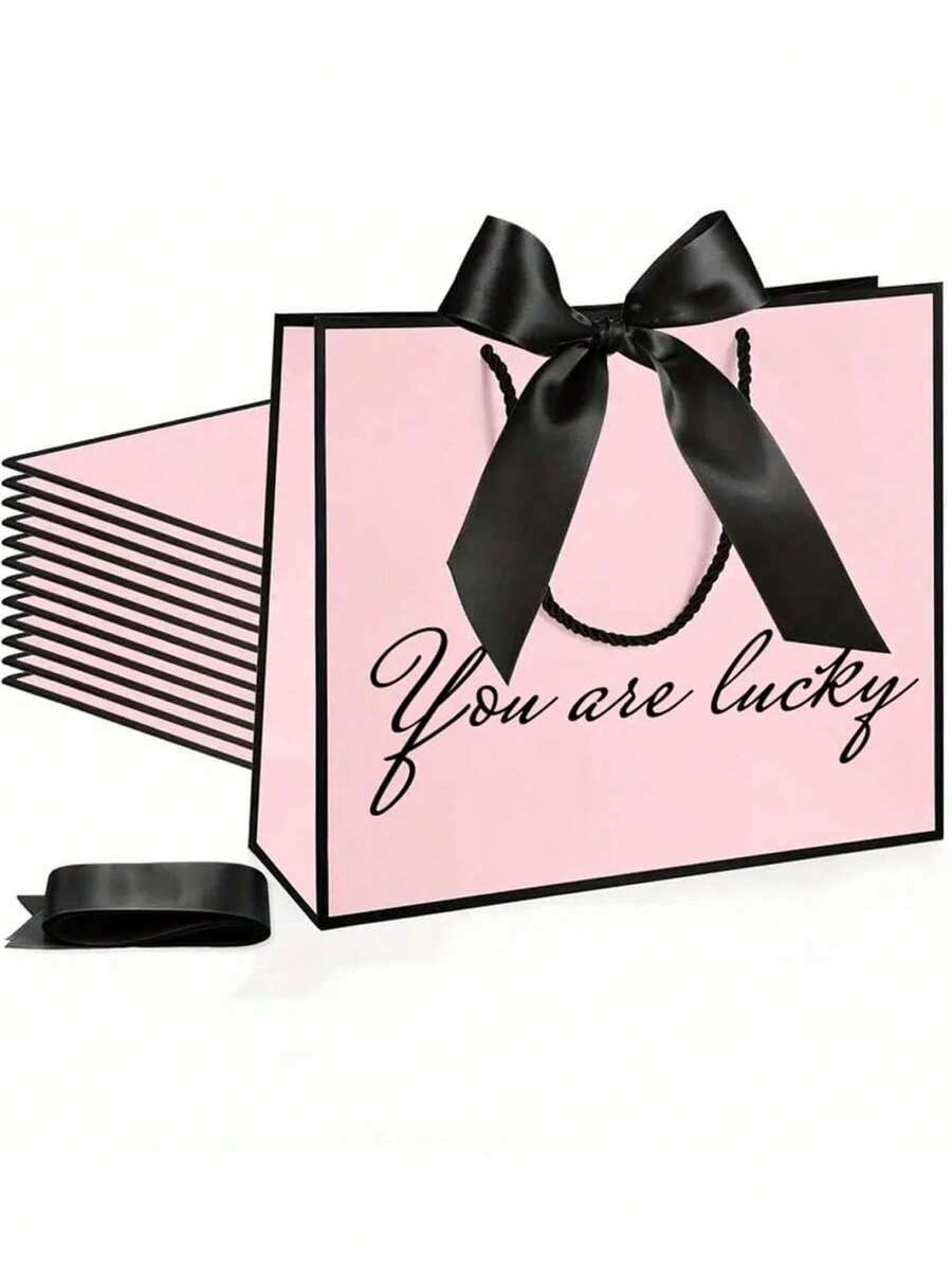 1 Túi Quà Tặng Thanh Lịch Có Nơ Ruy Băng In Chữ Tùy Chỉnh, Túi Quà Tặng Tiệc Lễ Hội, Túi Quà Tặng Đám Cưới, Có Nhiều Màu Sắc, Thích Hợp Cho Quà Tặng Sinh Nhật, Tân Gia, Ngày của Mẹ, Lễ Tốt Nghiệp, Đa Chức Năng, Trang Trí, Tái Sử Dụng, Tinh Tế, Chất Lượng Cao, Màu Sắc Rực Rỡ, Phong Cách Hiện Đại, Có Thể Tùy Chỉnh, Cá Nhân Hóa, Độc Đáo, Trang Trí Nhà Cửa Mới Mới, Túi Quà Tặng Tiệc - Nhiều màu - Xem 1