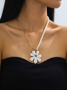 1 件多色花卉多巴胺项链吊坠，适合女性日常佩戴 - 花朵項鍊 - 查看 13