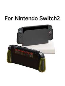 Compatible With Nintendo Switch 2 Protective Case, Gaming Accessories, All-In-One Hard Shell NS2 Console Case, Ergonomic Grip Design, Kickstand Supported, Joycon Controller Cover, Dockable, OLED Game Card Storage Box, Best Gift Compatible With Switch Players - Multicolor - View 9