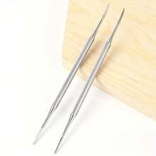 Stainless Steel Silver Ingrown Toenail Lifter, Toenail Cleaner Tool, Multifunctional Nail File, Pedicure Tool - Multicolor - View 3