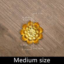 1 Stück, Lotus Räucherstäbchenhalter, Räucherbasis, Aromaascheauffangschale, Messing Räucherstäbchenhalter mit 6 Löchern und abnehmbarer Aschenbecher für Büro, Zuhause, Schlafzimmer, Yoga Raum und Teeraum. Rama Dekoration Rama