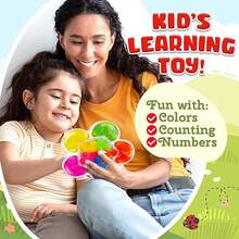 Dinosaur/Hedgehog/Flower Color Sorting Sensory Toys, Christmas Stocking Stuffers Montessori Toys For Toddler Activities Fine Motor Skill Game Travel Essentials Toy Quiet Toy Autism Fidgets For Kid (Colours And Details Are Random) - Multicolor - View 13