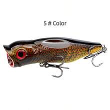 1/3pcs 3.5 Inch 3D Floating Crankbait Fishing Lures With Rattle, Mixed Colors, ABS And High Carbon Steel, Targeting Pike, Bass, Salmon