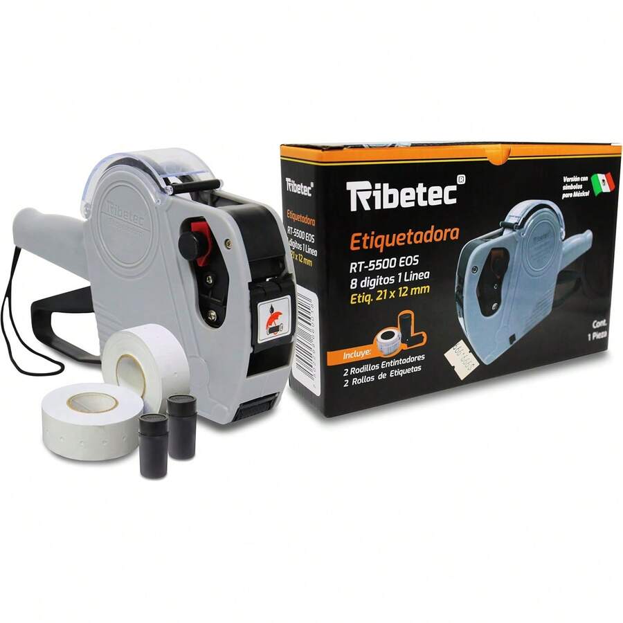 Ribetec Etiquetadora Marca Precios, Fecha y Lote Manual de 8 Dígitos 1 Línea 5500 - 1 - Ver 1