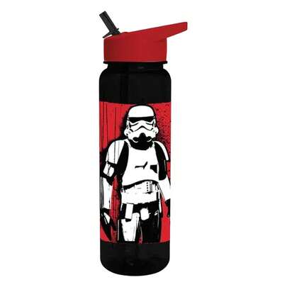 Star Wars Stormtrooper Plastic Water Bottle (Red/Black/White) - 100% Mixed - (PM11993)