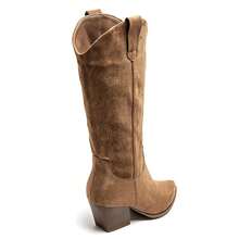 Bottes Western à Talon épais Et Bout Pointu Avec Tige Haute Et Motifs Brodés – Style Cowboy Chic - Camel 7627A - View 4