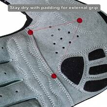 Guantes de ciclismo con medio dedo, guantes de ciclismo de montaña y carretera, antideslizantes, absorbentes de golpes, acolchados, transpirables, para bicicleta de montaña, para hombre y mujer, color, talla M - 1 - Ver 5
