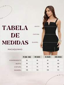 TETE FASHION OVERALLS WOMEN'S SHORT OVERALL V-NECK ELEGANT TAILORING - 黑色 - 查看 7