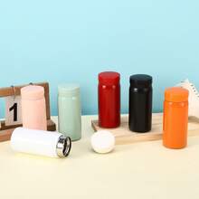 1pc 200ml Compact Mini Water Cup, Stainless Steel Water Bottle, Portable Pocket Cup, Outdoor Sports Water Bottle, Suitable As Gift For Friends - Multicolor - View 2