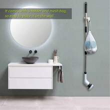 Electric Spin Scrubber, Cordless Cleaning Brush, Shower Cleaning Brush With 9 Or 6 Brush Heads 2H Power Dual Speed, Adjustable Extension Handle, 360 Cordless Cleaning Brush For Bathroom, Bathtub, Tiles, USB-C Charging Cable, Rotating Cleaning Brush, Thanksgiving Gifts, Christmas, Halloween Gifts - 黑與白 - 查看 6