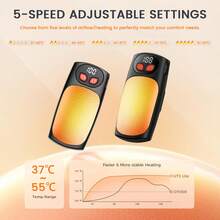 Rechargeable Hand Warmer 2*3000mAh Battery, Magnetic Heating Warmer, Suitable For Outdoor Sports, USB-C Portable, Gift For Men And Women For Skiing, Hiking, And Fishing Christmas Gifts, Hand Warmers, Gifts For Men, Stocking Stuffers, Hand Warmers Rechargeable - Multicolor - View 8