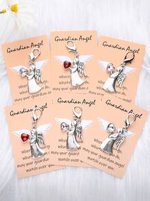 1 Móc khóa thiên thần tình yêu dễ thương và quyến rũ, Móc khóa thiên thần du lịch mini, Hoàn hảo cho lễ tốt nghiệp, chia tay, kỳ nghỉ, v.v., Quà tặng lý tưởng cho mọi người, Quà tặng Lễ Tạ ơn, Quà tặng ngày lễ, Mặt dây chuyền đóng gói, Thiên thần hộ mệnh (Không có thiệp chúc mừng) - Nhiều màu - Xem 1