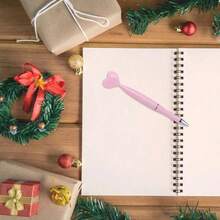1-12pcs Pink Heart Shaped Rotating Ball Pens, Suitable For School/Office Supplies, Romantic Writing Tools, Wedding Signature, Thanksgiving & Halloween Wedding, Valentine's Day, Elegant Writing Instrument, Back To School Gift - Multicolor - View 8