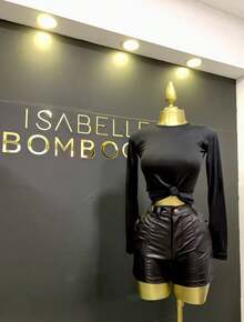 ISABELLE BOMBOCHI Blusa Basica - Negro - Ver 1