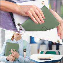 A5/A6 Size PU Leather 6-Ring Binder Notebook, 2026 Fashion Design, Personal Planner Cover, Magnetic Closure, Suitable For Office Workers, Students, Teachers, Journaling Enthusiasts, Business Professionals, Office, Study, Classroom, Commute, Home Desk, Schedule Planning, Note-Taking, Document Storage, Magnetic Closure To Prevent Page Loss