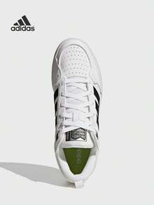 Adidas (ADIDAS) Adidas Neo 100DB Shock Absorbing Anti-Slip Durable Low-Top Casual Retro Basketball Sneakers, Unisex - Black and White - View 5