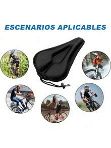 QICHEN Cojín para Asiento de Bicicleta,Funda para Asiento de Bicicleta Acolchada,Cojines cómodos para Hombres y Mujeres - 1 - Ver 3