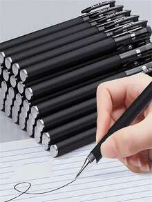 1-20pcs Professional Writing Tools: 0.5mm Business Signature Pen, Practical Ballpoint Pen, Quick-Drying Carbon Pen, Suitable For Office, School, Halloween, Christmas - Black - View 8