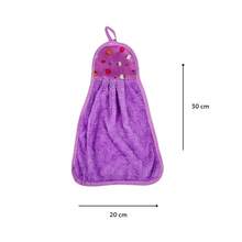 Kit Of 3 Colorful Hand Towels With Fruit Print For Hanging Kitchen Bathroom Decorative Soft - Multicolor - View 2