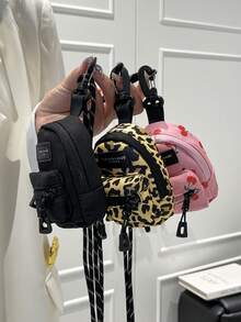 Coin Purse Mini Bag Pendant Bag Zebra Print Leopard Print Cow Print Cherry Daisy Backpack Pendant Backpack Pendant Bag For Women Wallet Mini Wallet Purse Wallet Wristlet Wallet Travel Wallet Coin Wallet - Multicolor - View 5