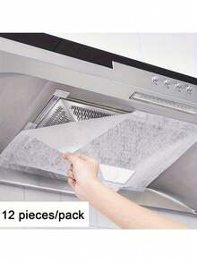 1/12/24/36pcs Premium Range Hood Filters, Easy-Clean, Odor-Eliminating, Fits All Stove Types