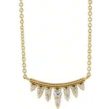 Diamond RBG  Dissent Necklace - 14kt Solid Gold Or Sterling Silver *Donation Made With Each Purchase*