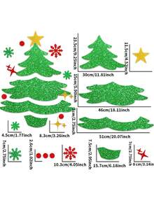 一套可爱的毛毡圣诞老人、雪人、驯鹿卡通门窗贴纸，可移除雪人贴花，生日、毕业、家居装饰、圣诞装饰、房间装饰、冬季圣诞装饰、圣诞家居礼物、圣诞装饰的最佳礼物