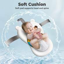 LOVEWE Foldable Baby Bath Tub (Newborn To Toddler), Durable Essential With Soft Pad, Portable Travel Style & Removable Non-Slip Hooks - Pink - View 11