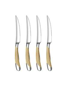 1/4 Piece Dinner Knives,Stainless Steel Steak Knife Set For Restaurant, Hotel, Steak Service