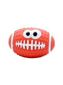 带趣味表情的吱吱作响的乳胶减压球玩具，狗狗训练玩具 - 彩色 - 查看 14