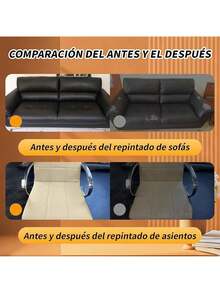 Kit de Parches Reparadores de Piel,Parche Autoadhesivo,Piezas ReparacióN Pegatinas,para Restaurar ArtíCulos De Piel Como SofáS, Sillas, Bolsos, Etc. 50 X 200 (Negro) - marrón claro - Ver 6