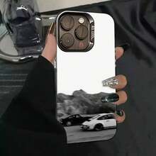 1PC 911 P- 992 GT3RS Funda para Teléfono Funda IMD color plata para 17 16 15 14 13 12 11 Pro Max Plus - z9 - Ver 10