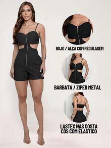 TETE FASHION OVERALLS SHORT OVERALL TAILORING - màu đen - Xem 6